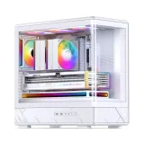 Case JONSBO M-ATX D200 White – GPU 410mm| AIO 240mm| M-ATX